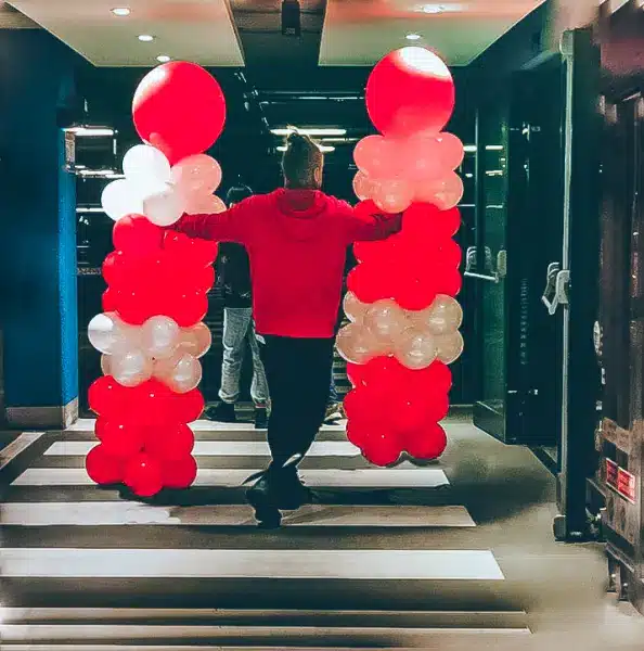 Kolumny balonowe - realizacja